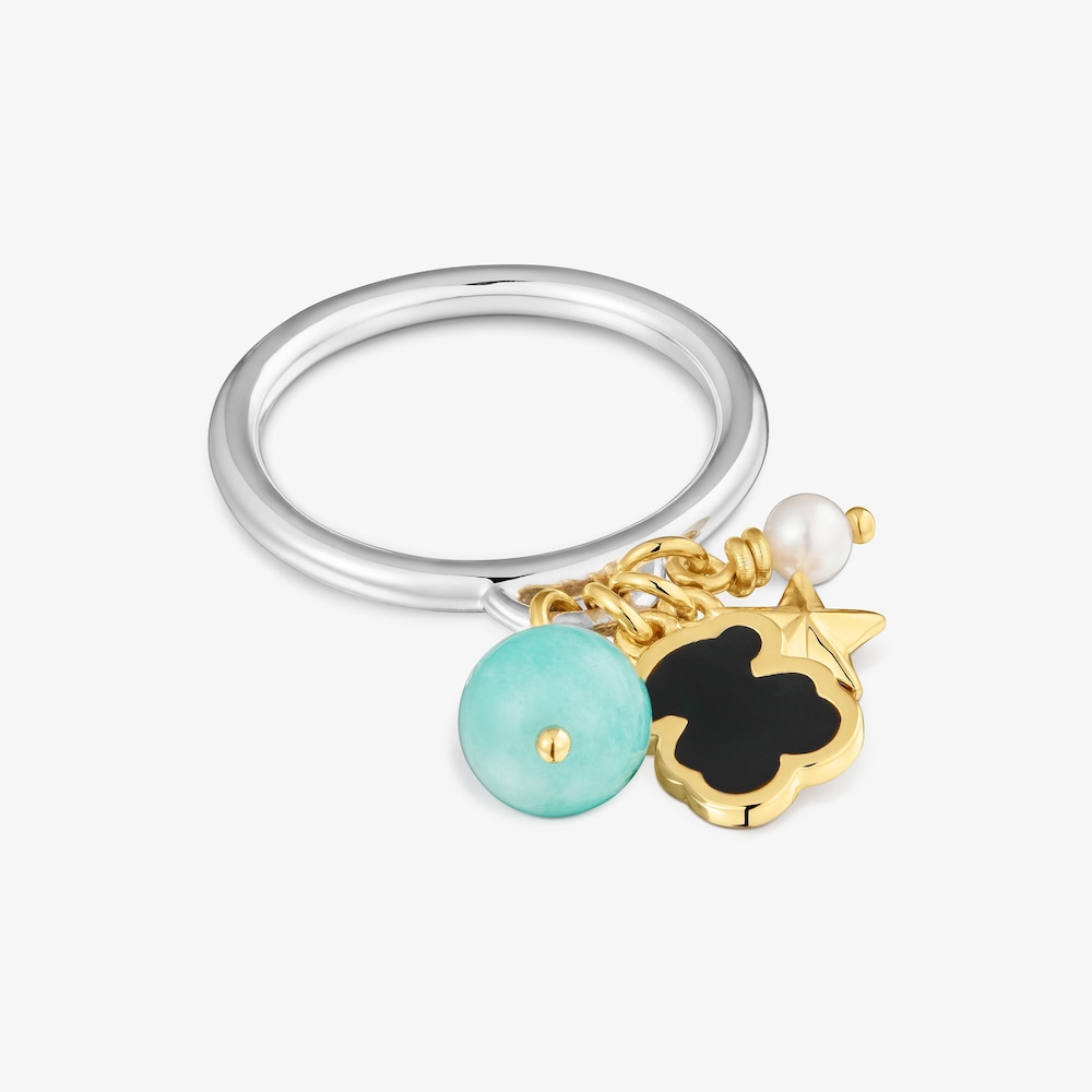 Anillo oso bicolor y gemas TOUS Eureka