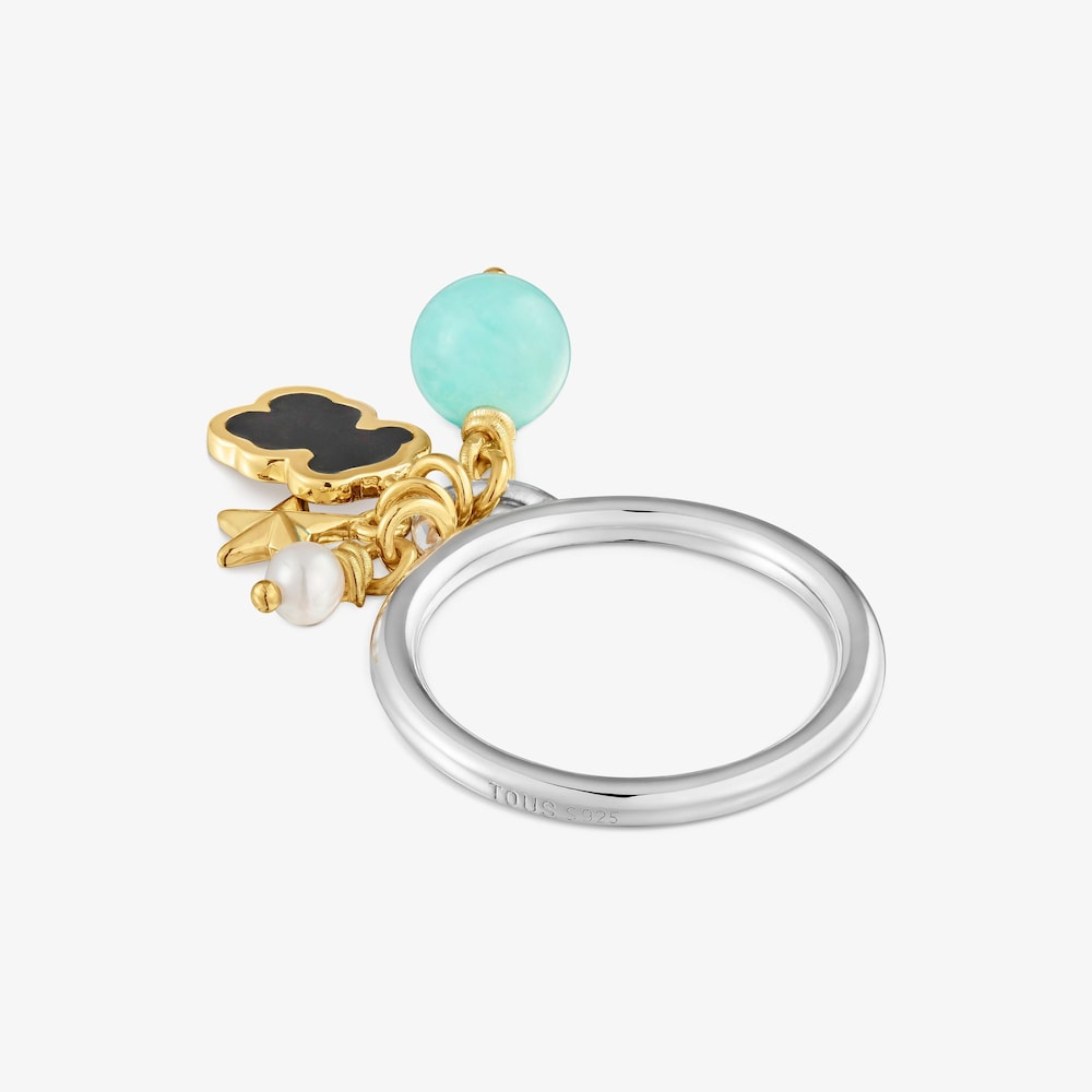 Anillo oso bicolor y gemas TOUS Eureka