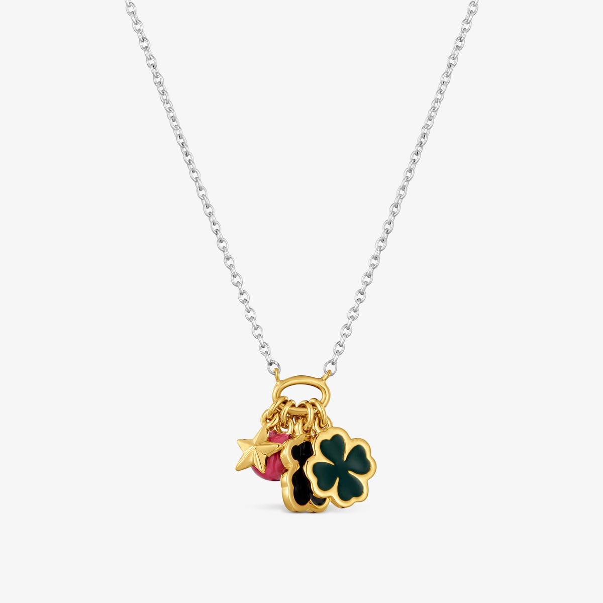 Tous - Collar Trébol Bicolor Y Esmalte Tous Eureka - Multi