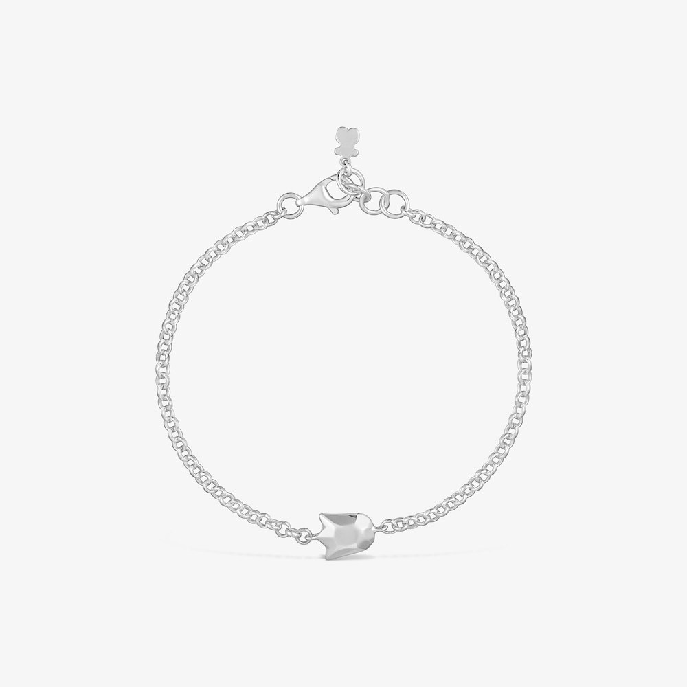 Bracelet tulipe en argent Icon Metal