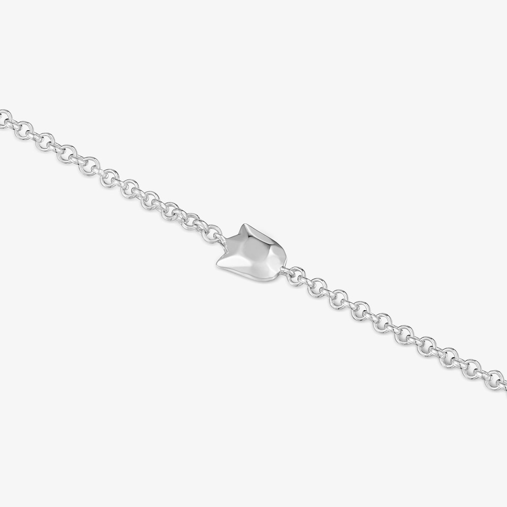 Bracelet tulipe en argent Icon Metal