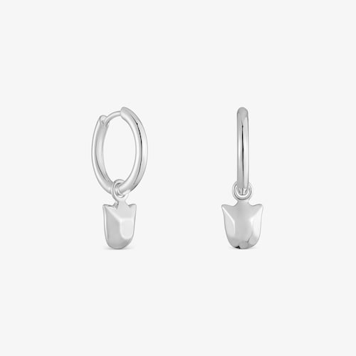 Creolen aus Silber mit Tulpenmotiv Icon Metal