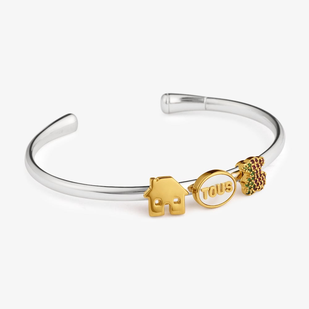 Charm os en bany d&rsquo;or i pedres precioses TOUS Universe PT