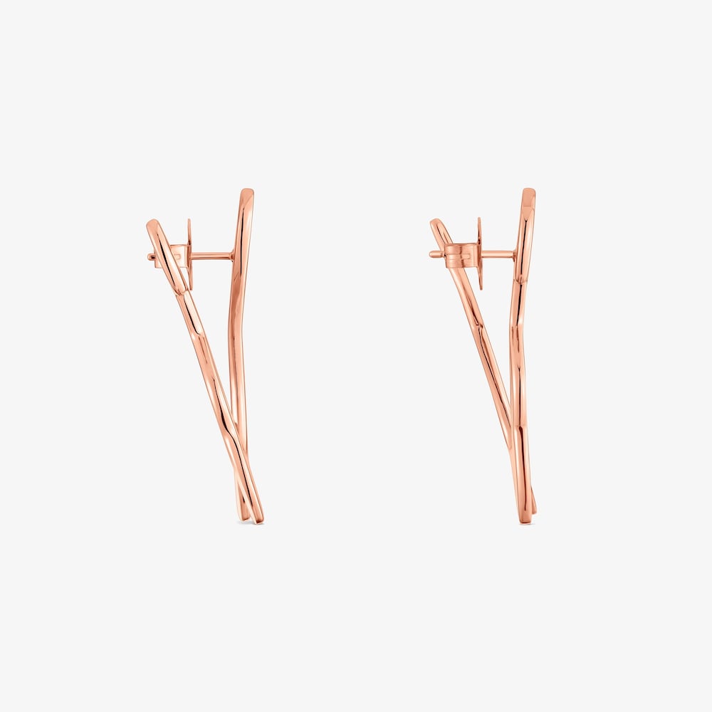 Rose-colored steel bear Earrings TOUS Strain