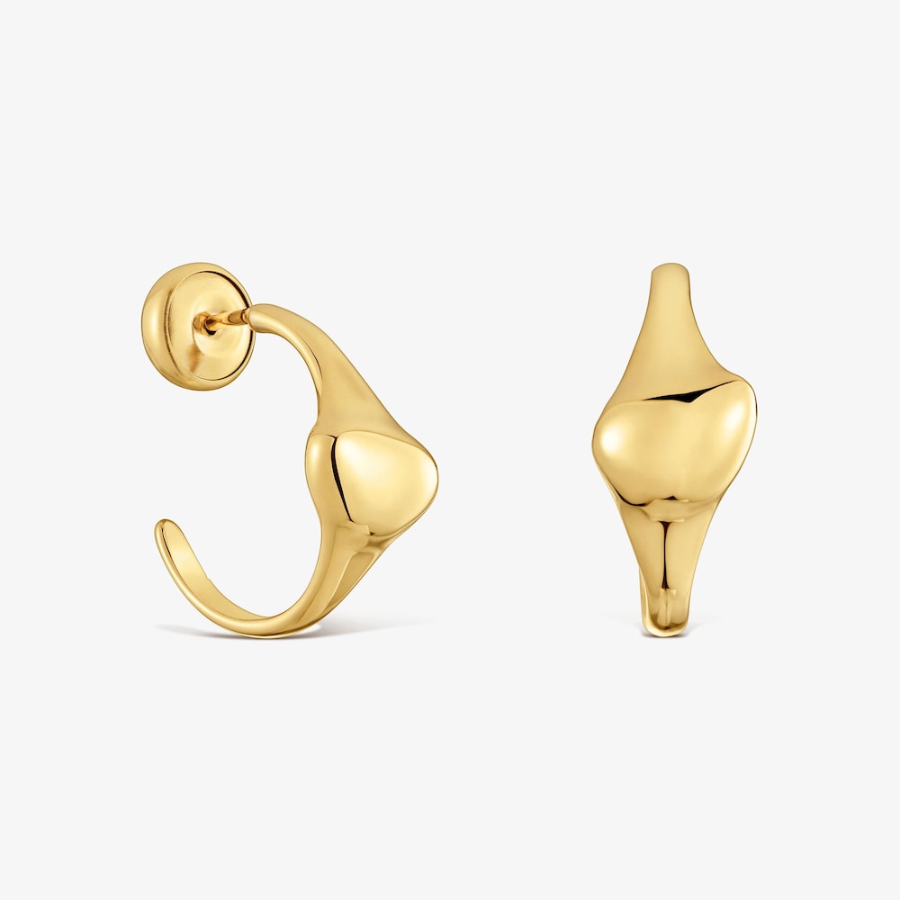 Pendientes aro de oro 9 kt TOUS Cool Stones