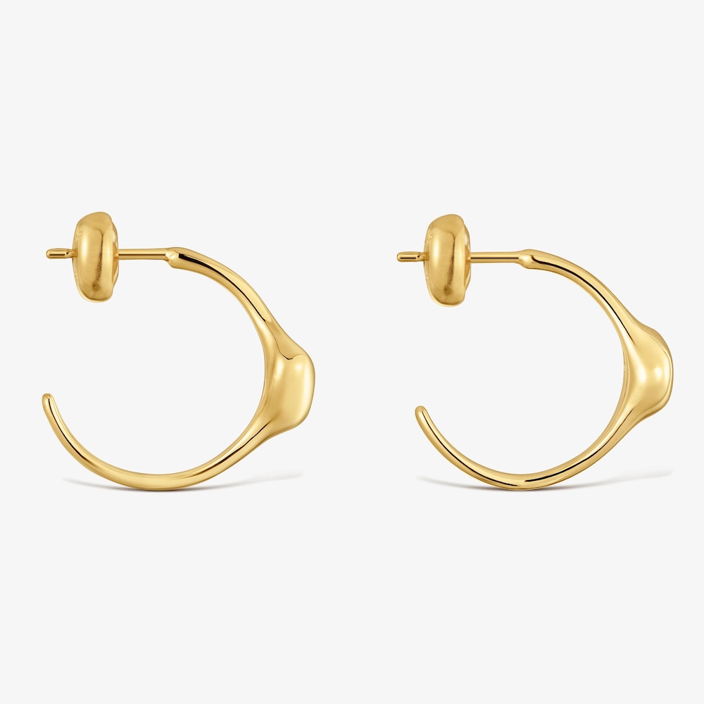 Pendientes aro de oro 9 kt TOUS Cool Stones