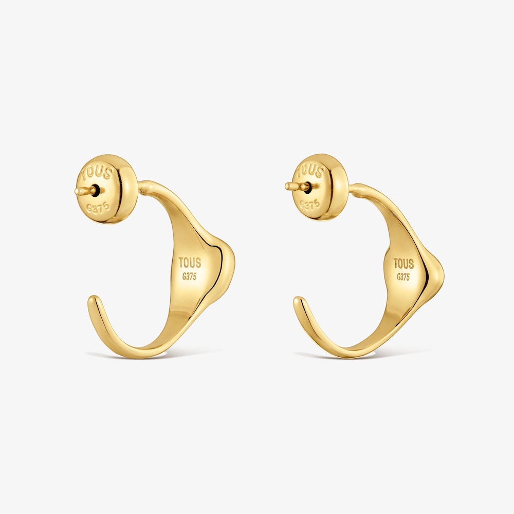 Pendientes aro de oro 9 kt TOUS Cool Stones