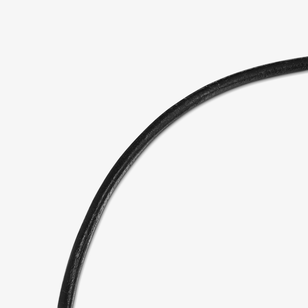 Zweifarbige Halskette mit Onyx und Lederkordel TOUS Gem Power