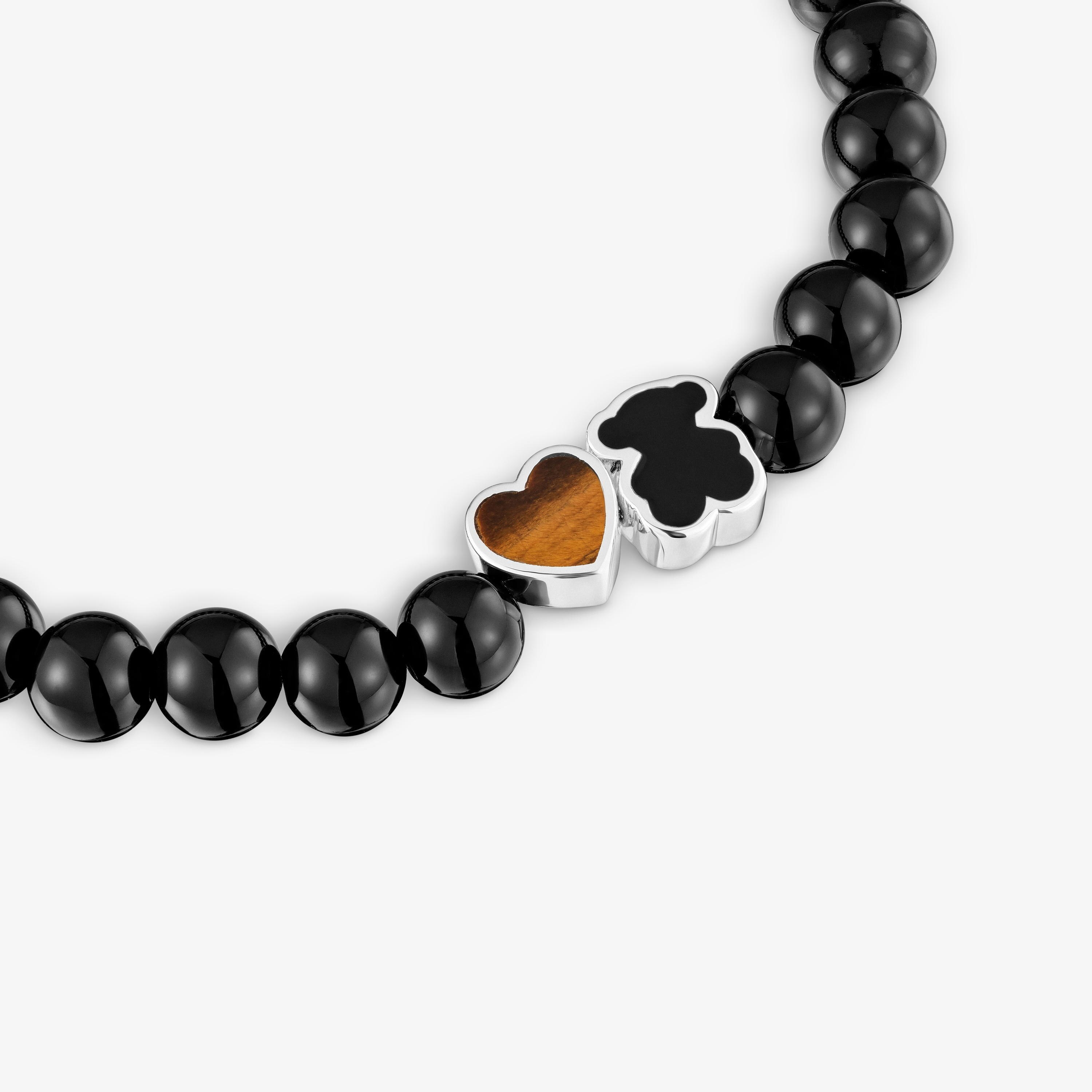 Elastic bear Bracelet with onyx TOUS Eureka