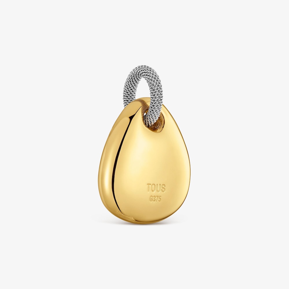 Colgante de acero y oro 9 kt TOUS Cool Stones