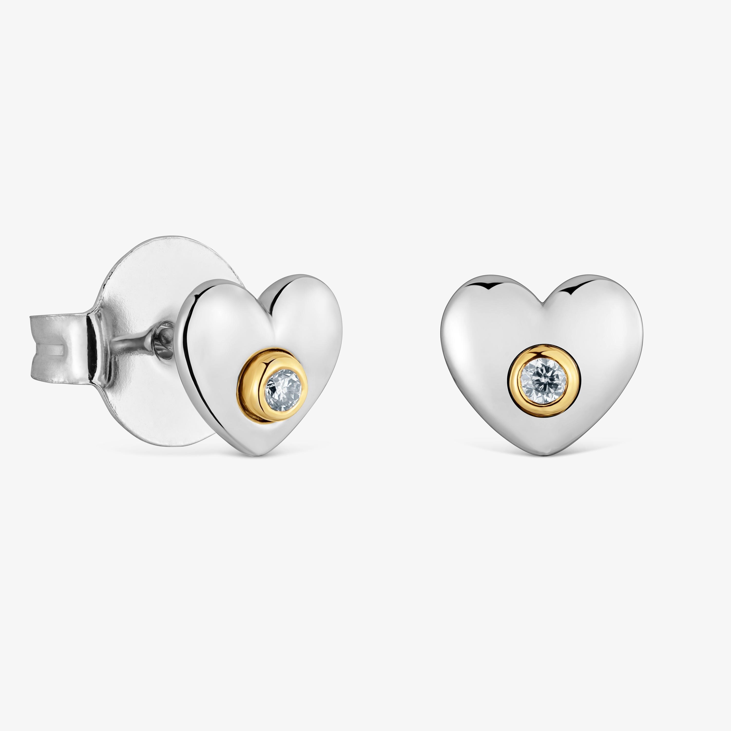 Earrings with 18kt gold vermeil and lab-grown diamonds TOUS Puffy LGD