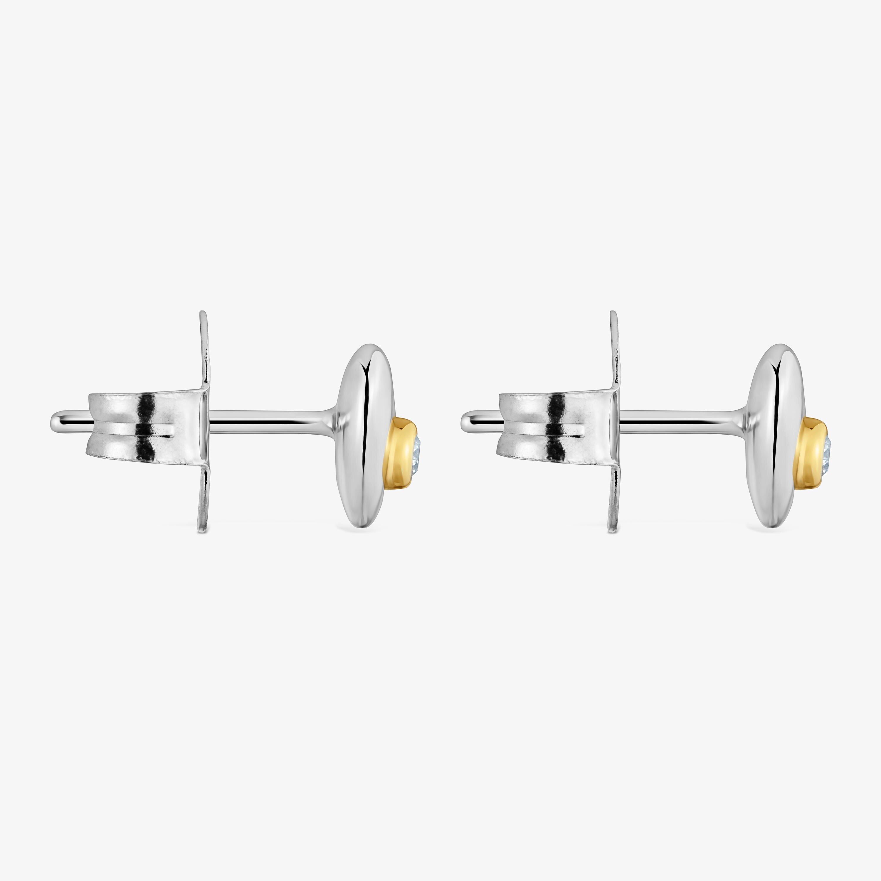 Earrings with 18kt gold vermeil and lab-grown diamonds TOUS Puffy LGD