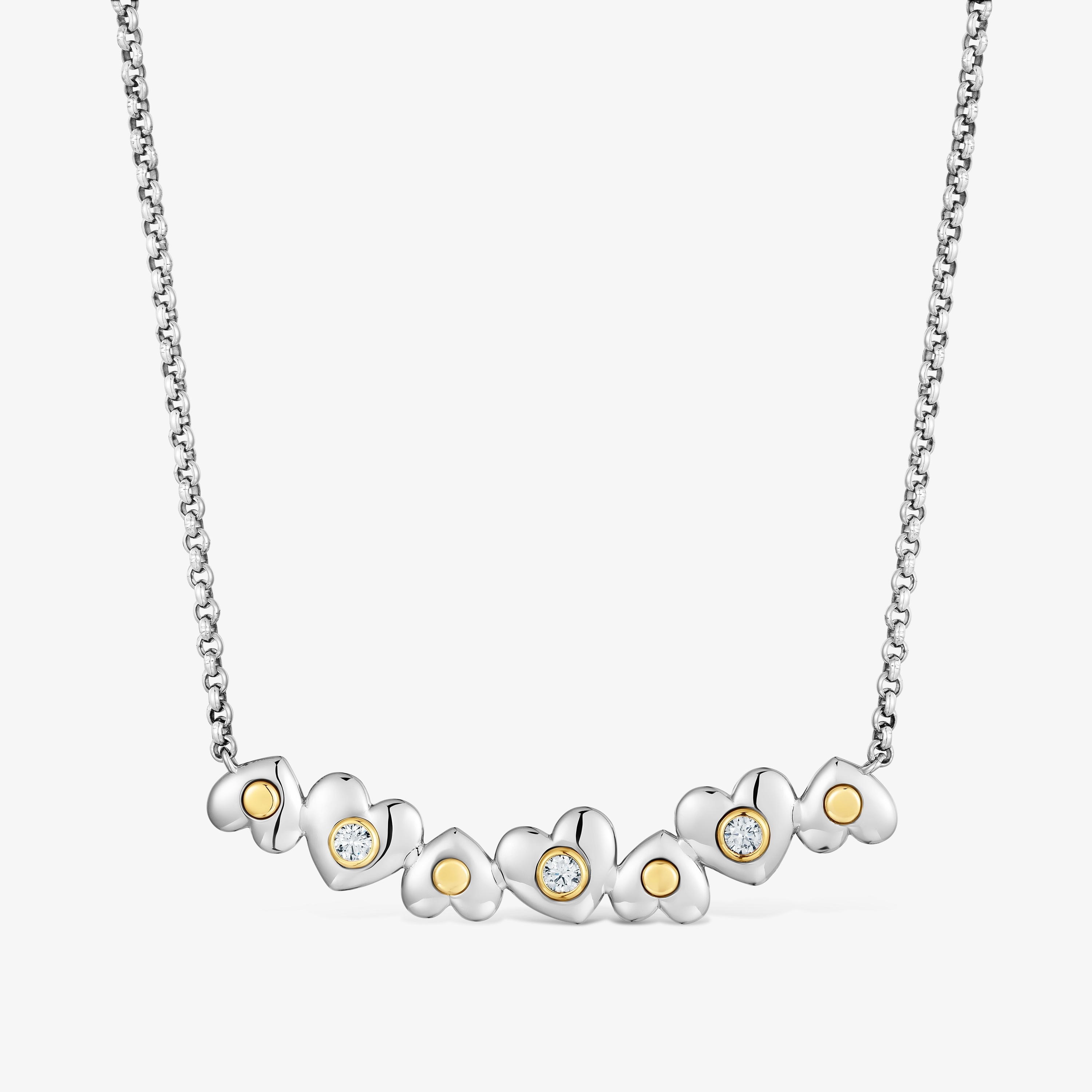 Necklace with 18kt gold vermeil and lab-grown diamonds TOUS Puffy LGD
