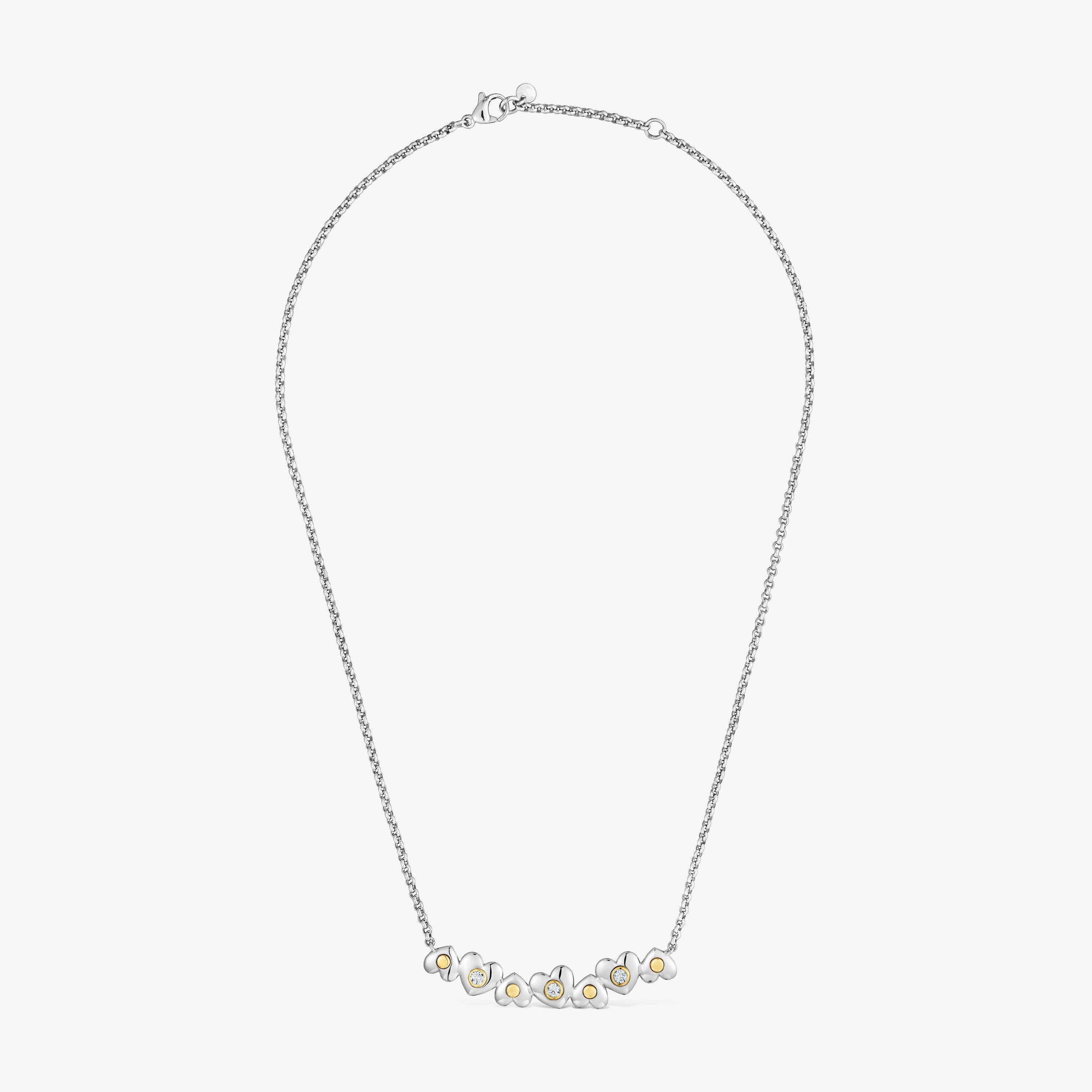 Necklace with 18kt gold vermeil and lab-grown diamonds TOUS Puffy LGD