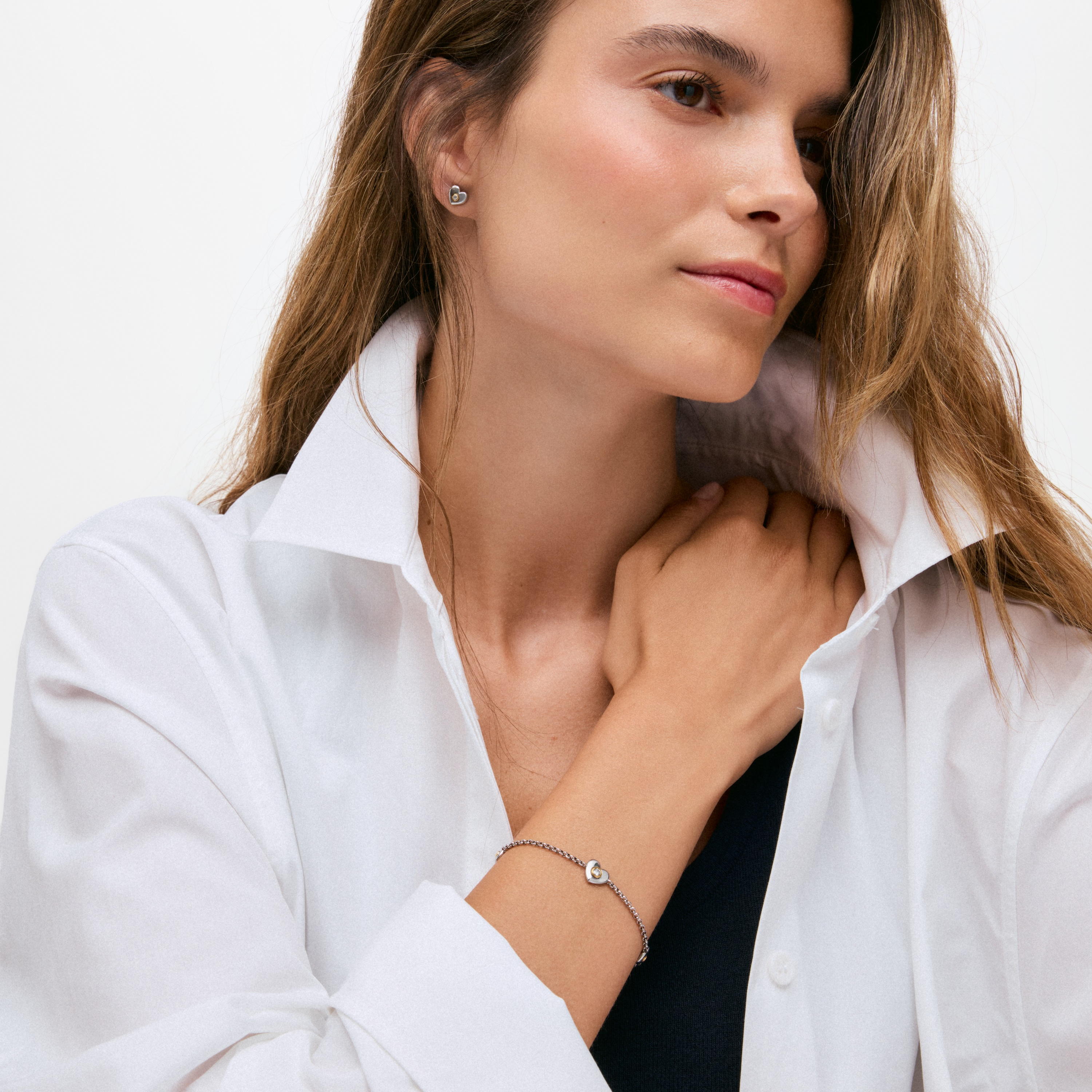 Bracelet with 18kt gold vermeil and lab-grown diamonds TOUS Puffy LGD