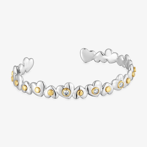 Bangle with 18kt gold vermeil and lab-grown diamonds TOUS Puffy LGD