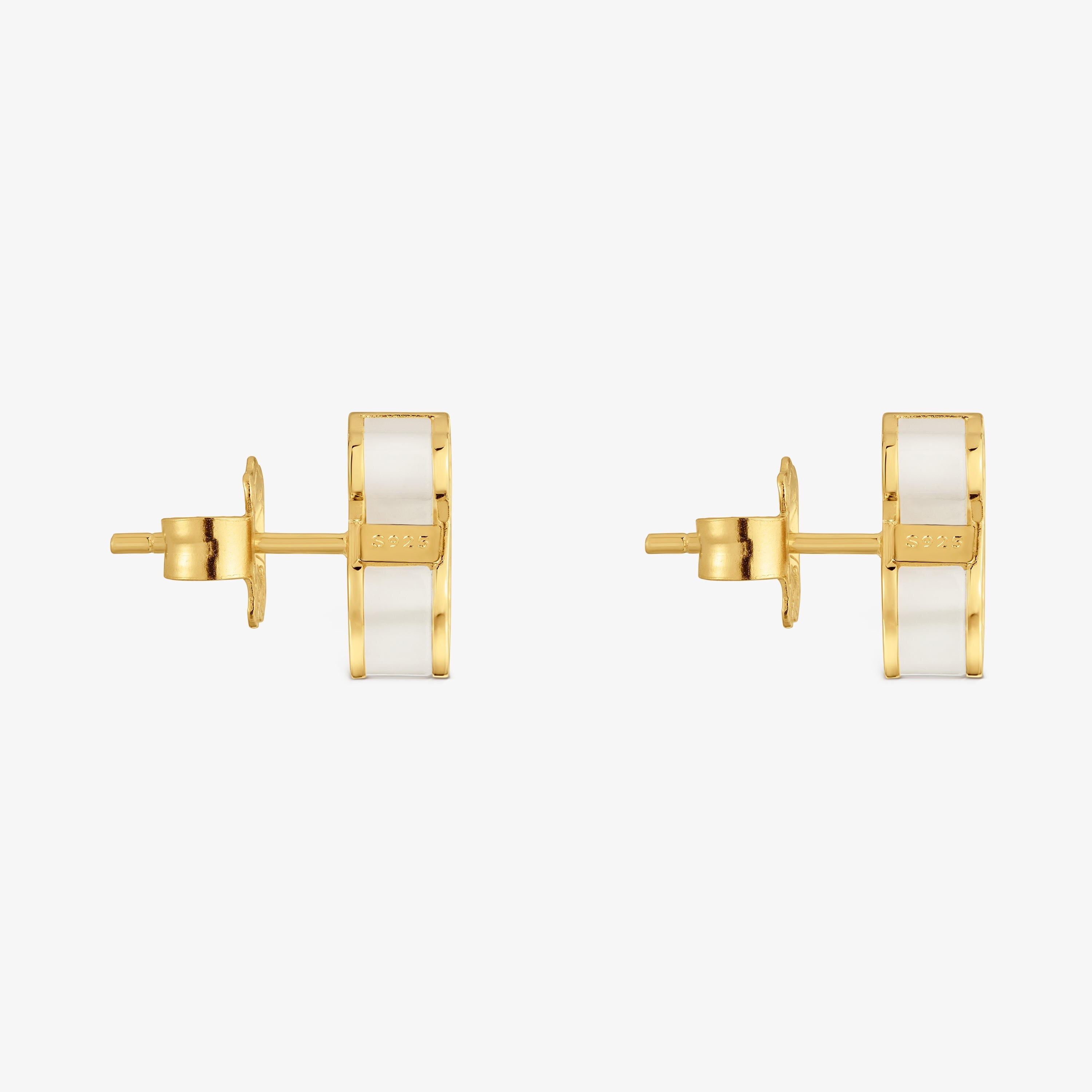 Earrings with 18kt gold vermeil and clear acrylic glass TOUS Galaxy