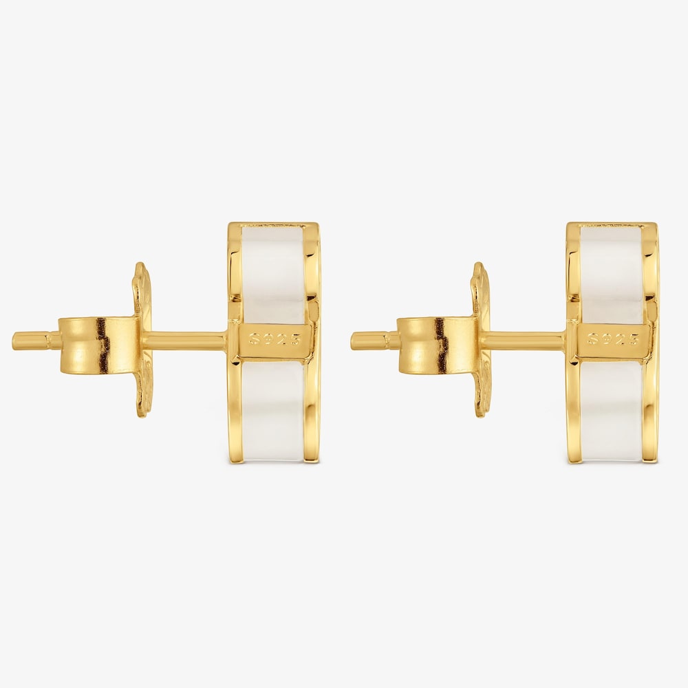 Earrings with 18kt gold vermeil and clear acrylic glass TOUS Galaxy