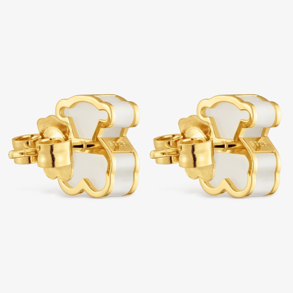 Earrings with 18kt gold vermeil and clear acrylic glass TOUS Galaxy