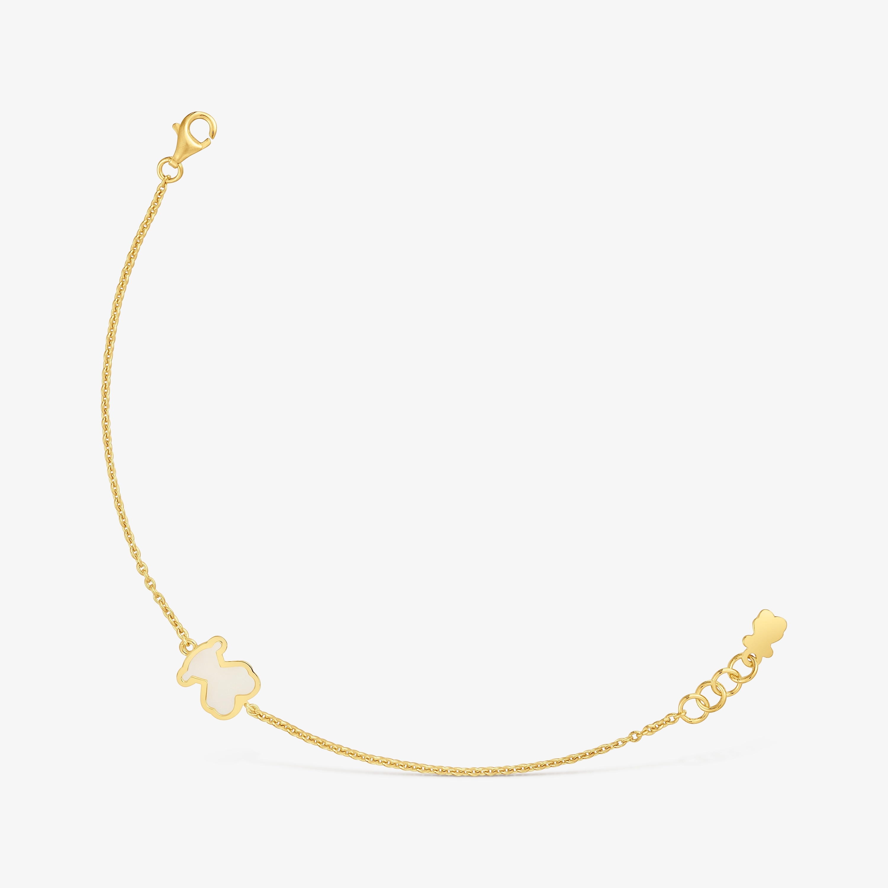 Bracelet with 18kt gold vermeil and clear acrylic glass TOUS Galaxy