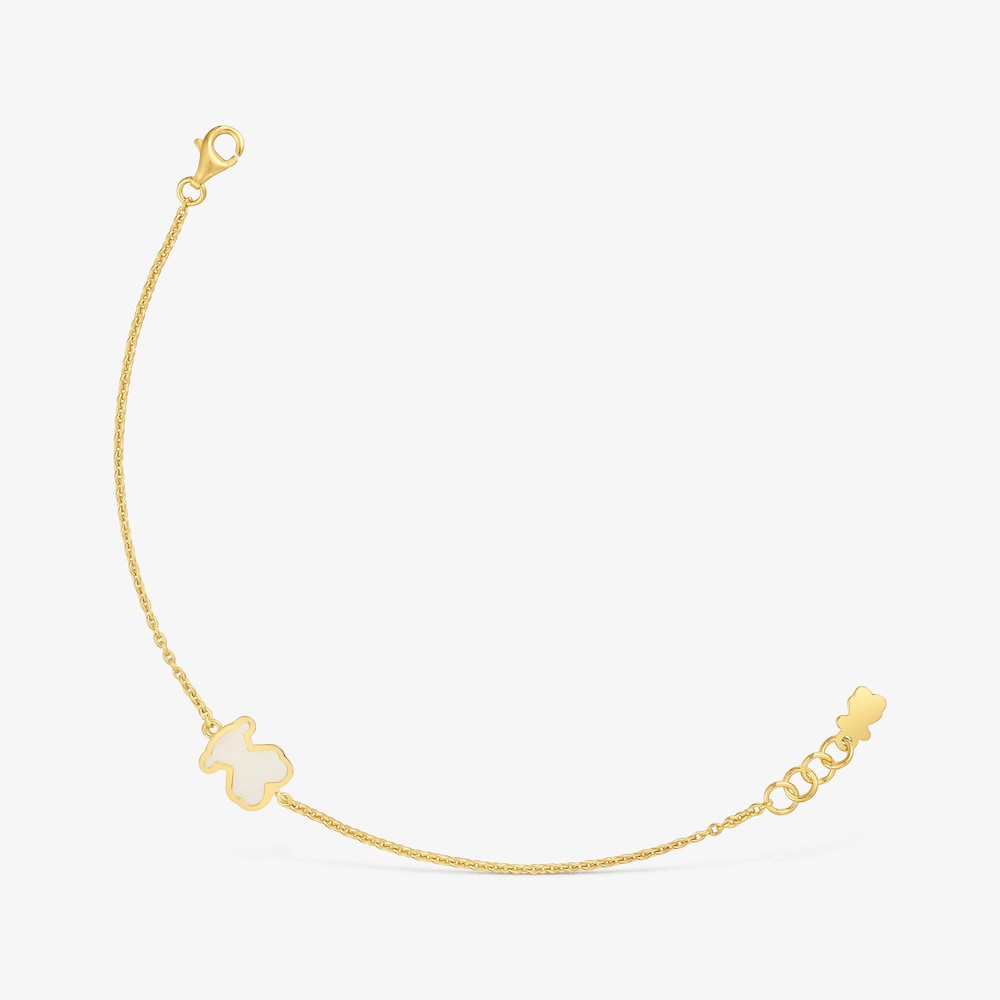 Bracelet argent plaqu&eacute; or 18&nbsp;ct et m&eacute;thacrylate clair TOUS Galaxy