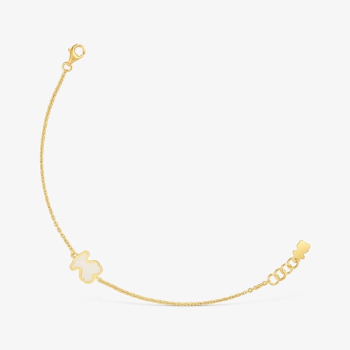 Bracelet argent plaqu&eacute; or 18&nbsp;ct et m&eacute;thacrylate clair TOUS Galaxy