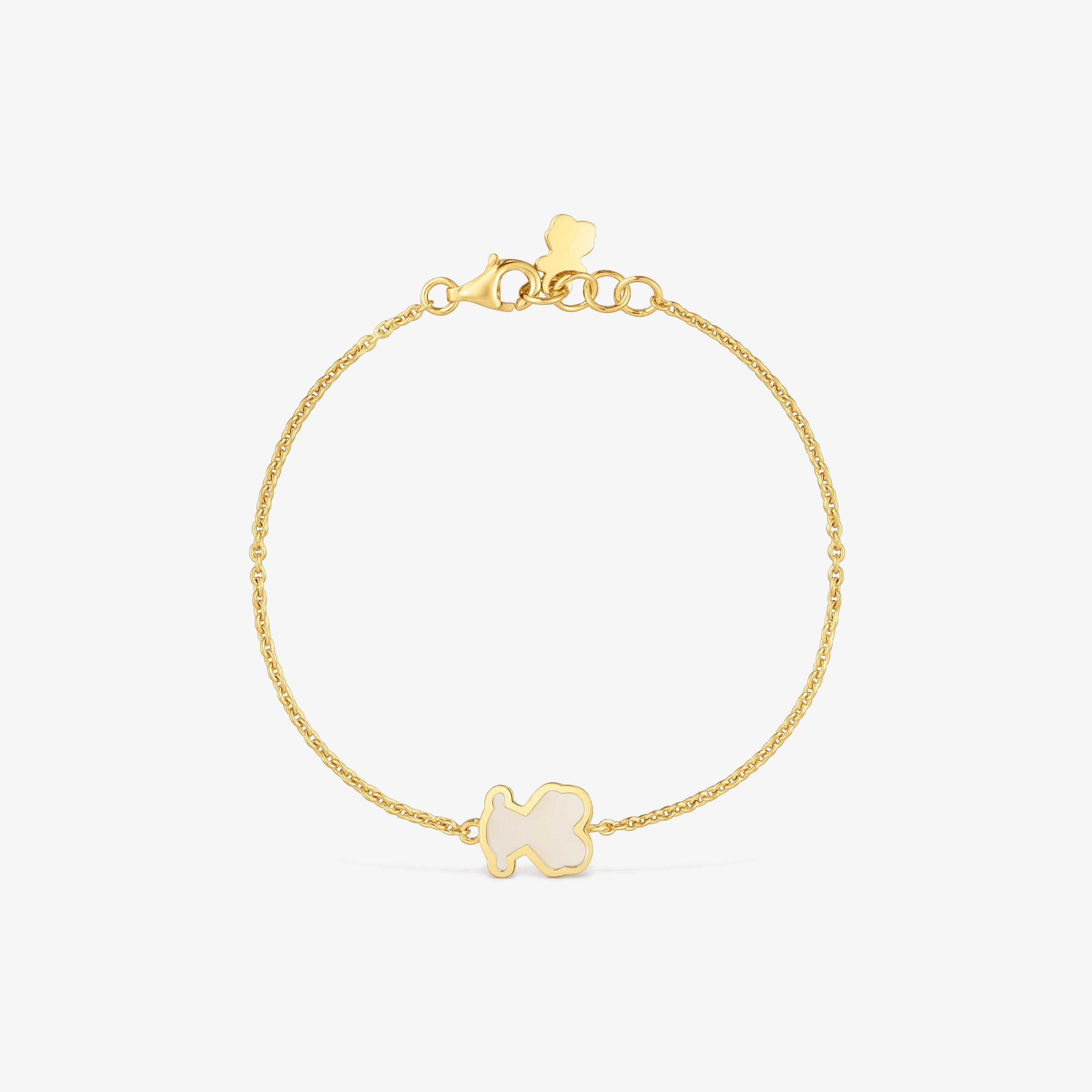 Bracelet with 18kt gold vermeil and clear acrylic glass TOUS Galaxy