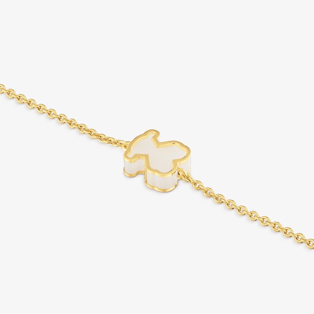 Bracelet argent plaqu&eacute; or 18&nbsp;ct et m&eacute;thacrylate clair TOUS Galaxy