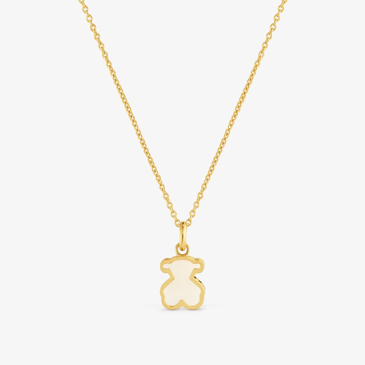 Tous - Collar Con Baño De Oro 18 Kt Sobre Plata Y Metacrilato Claro Galaxy - Blanco