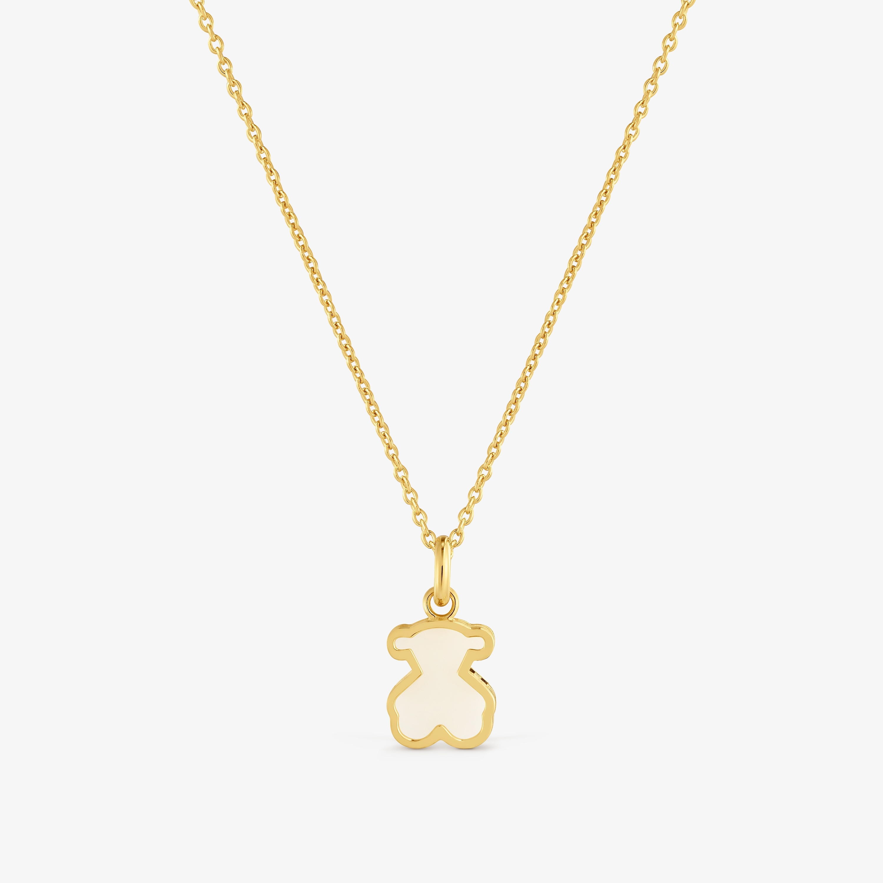 Necklace with 18kt gold vermeil and clear acrylic glass TOUS Galaxy