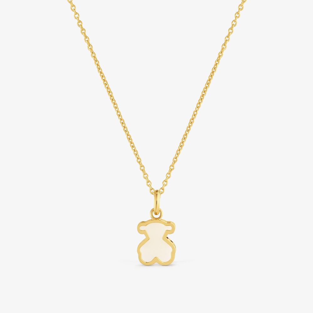 Collier argent plaqu&eacute; or 18&nbsp;ct et m&eacute;thacrylate clair TOUS Galaxy