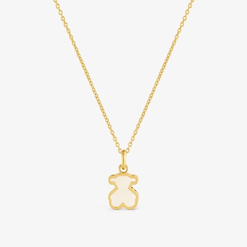 Collier argent plaqu&eacute; or 18&nbsp;ct et m&eacute;thacrylate clair TOUS Galaxy