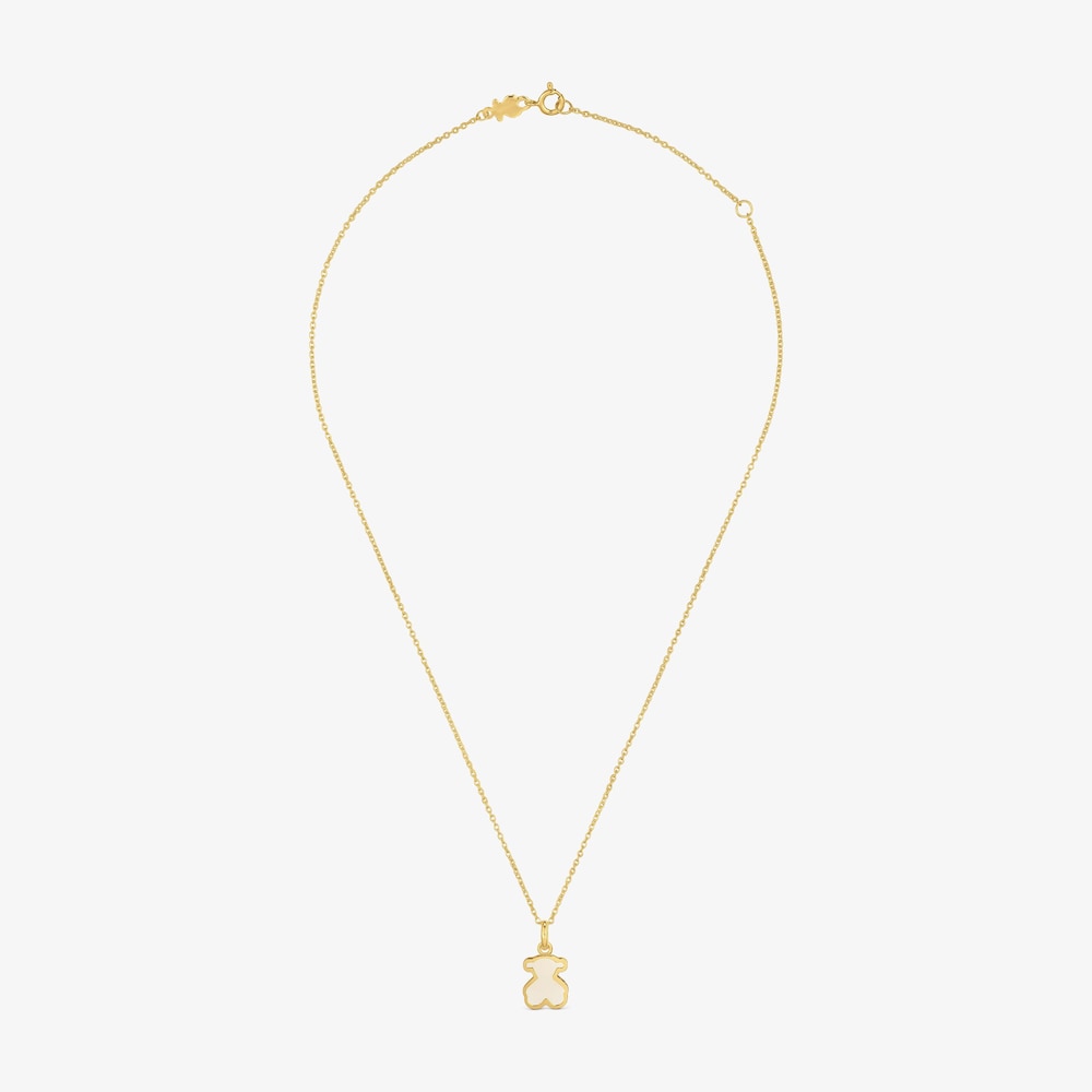 Collier argent plaqu&eacute; or 18&nbsp;ct et m&eacute;thacrylate clair TOUS Galaxy