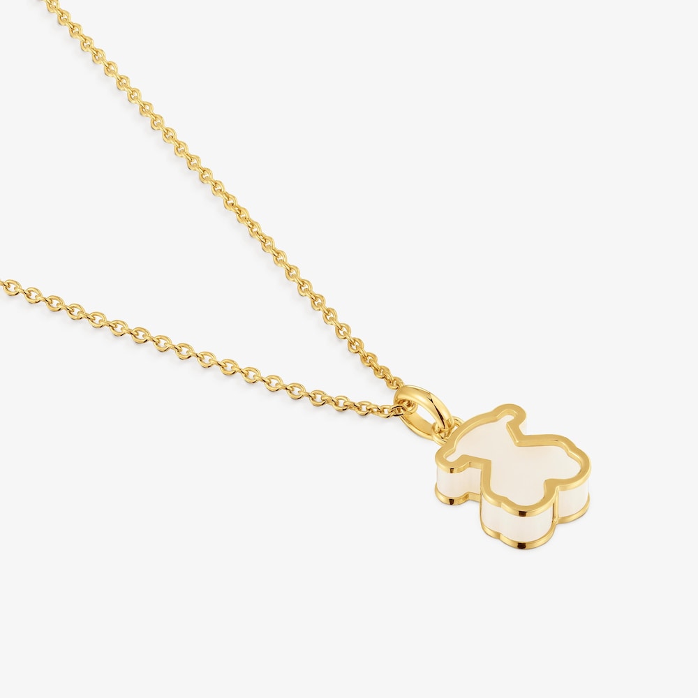 Collier argent plaqu&eacute; or 18&nbsp;ct et m&eacute;thacrylate clair TOUS Galaxy
