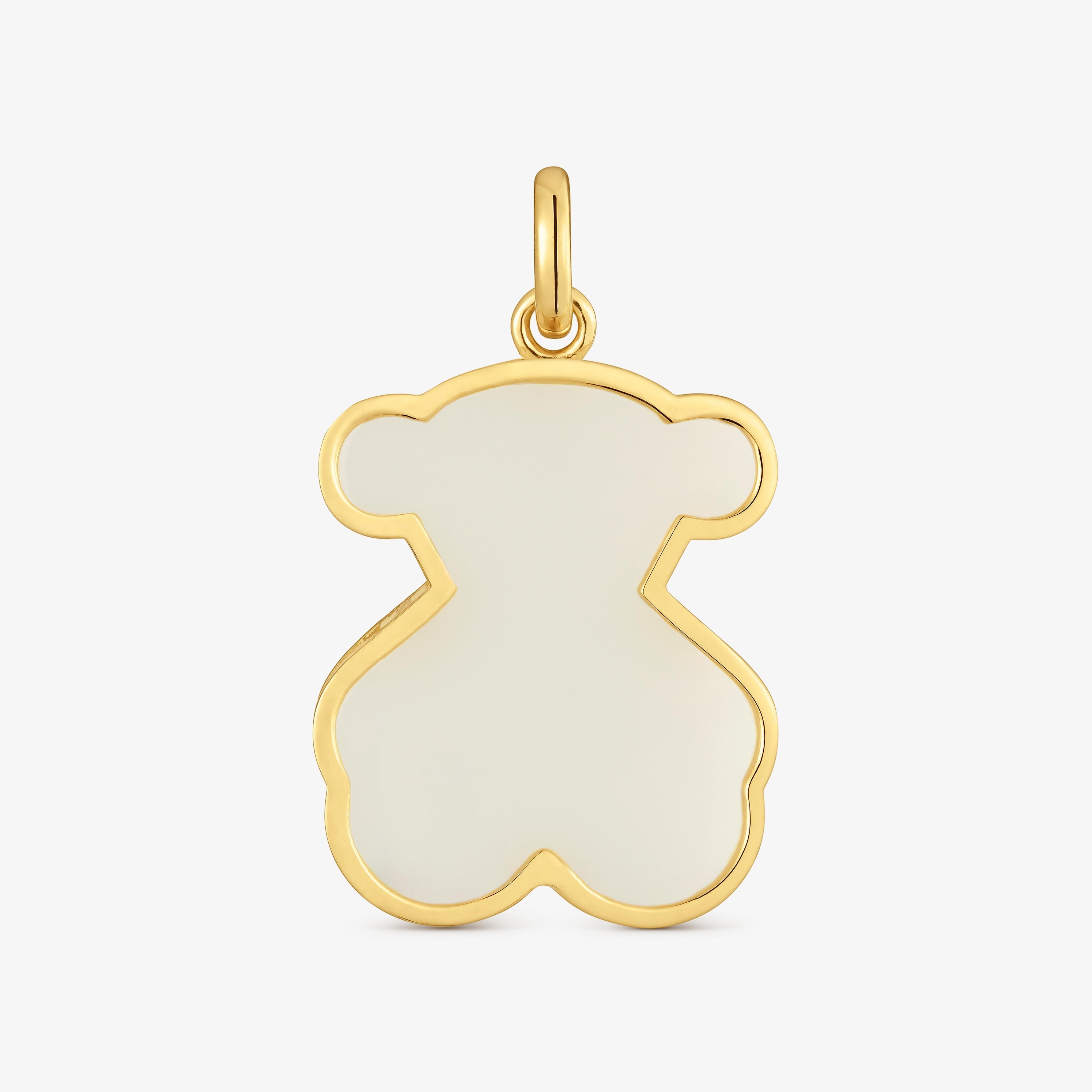 Pendant with 18kt gold vermeil and clear acrylic glass TOUS Galaxy