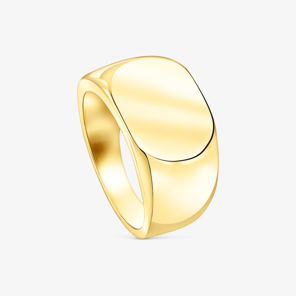 Anel carimbo TOUS Basics oval em Prata vermeil