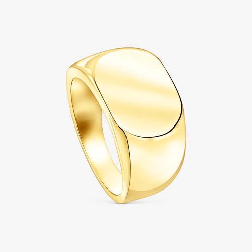 Anel carimbo TOUS Basics oval em Prata vermeil
