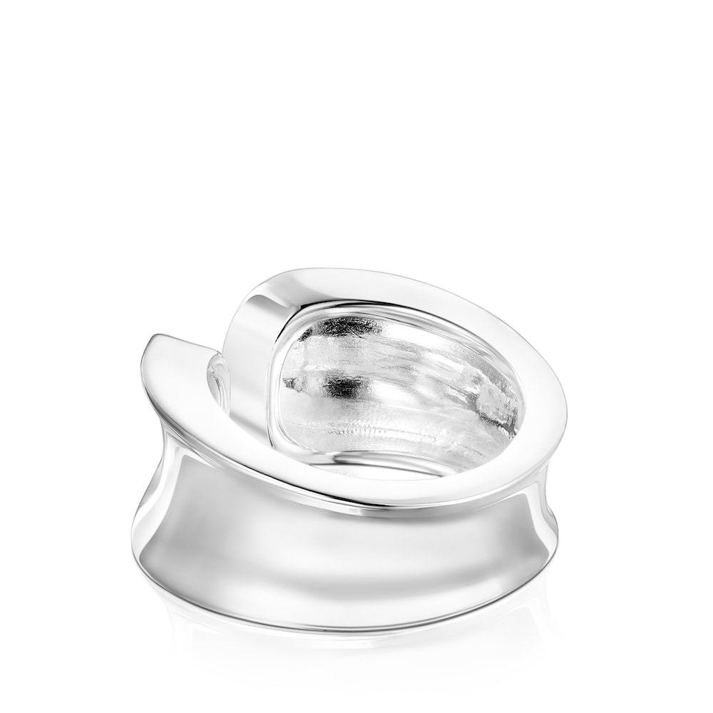 Anillo abierto liso de plata TOUS Basics