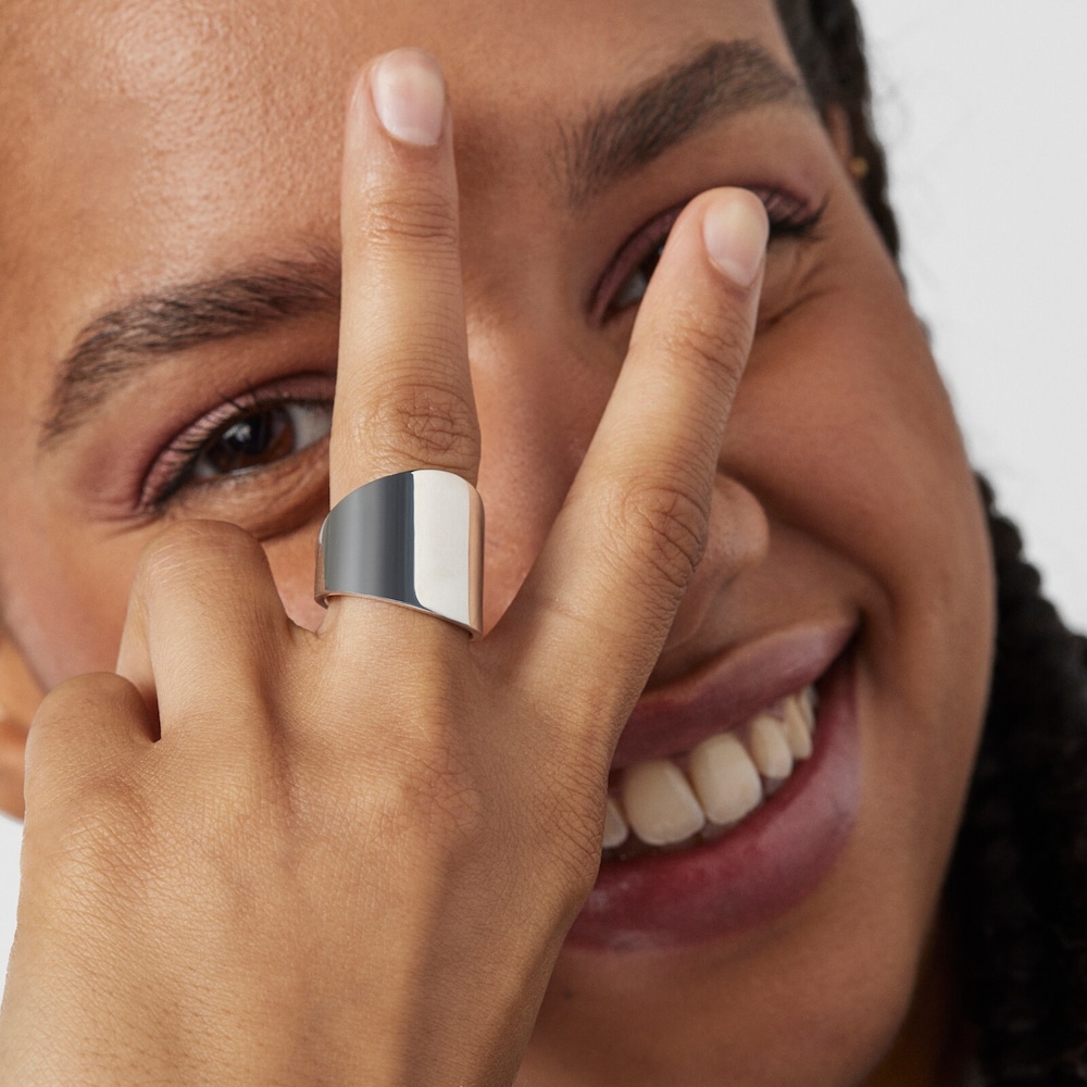 Stř&iacute;brn&yacute; prsten TOUS Basics