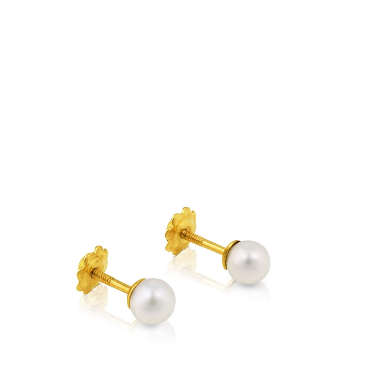 Gold Baby TOUS earrings with pearls