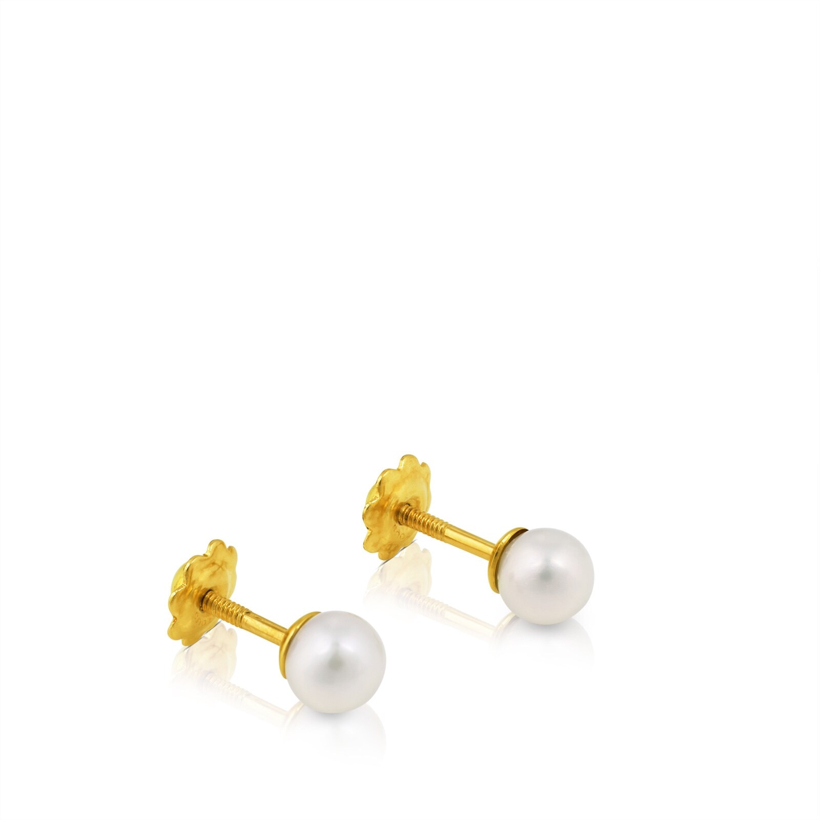 Gold Baby TOUS earrings with pearls