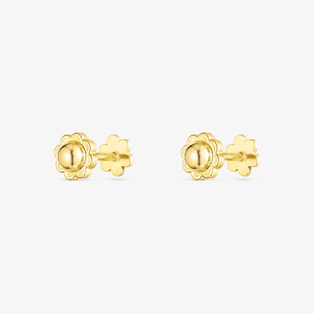 Pendientes flor de oro 18K TOUS Basics