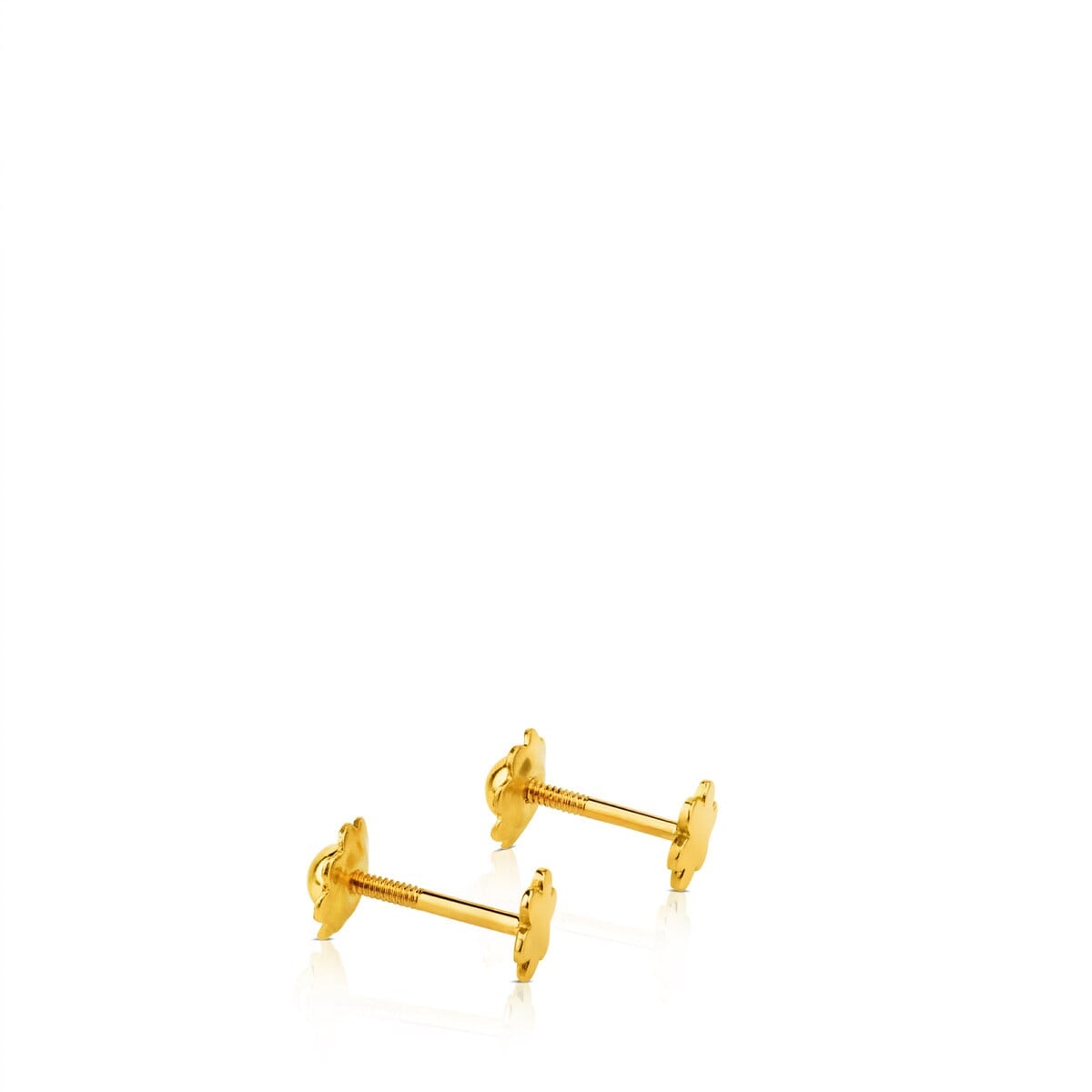 Gold TOUS Basics earrings flower motif
