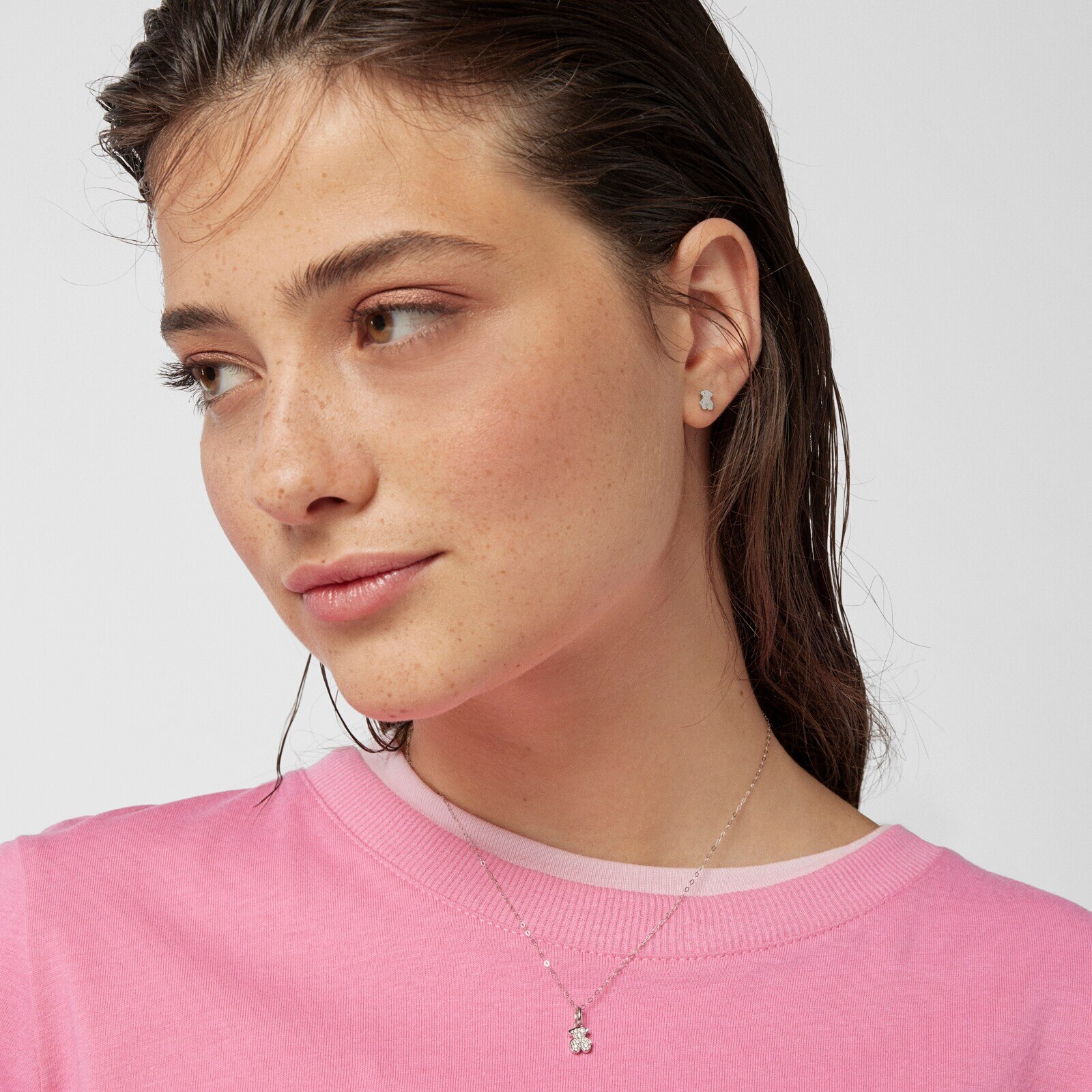 18K white gold Baby TOUS earrings
