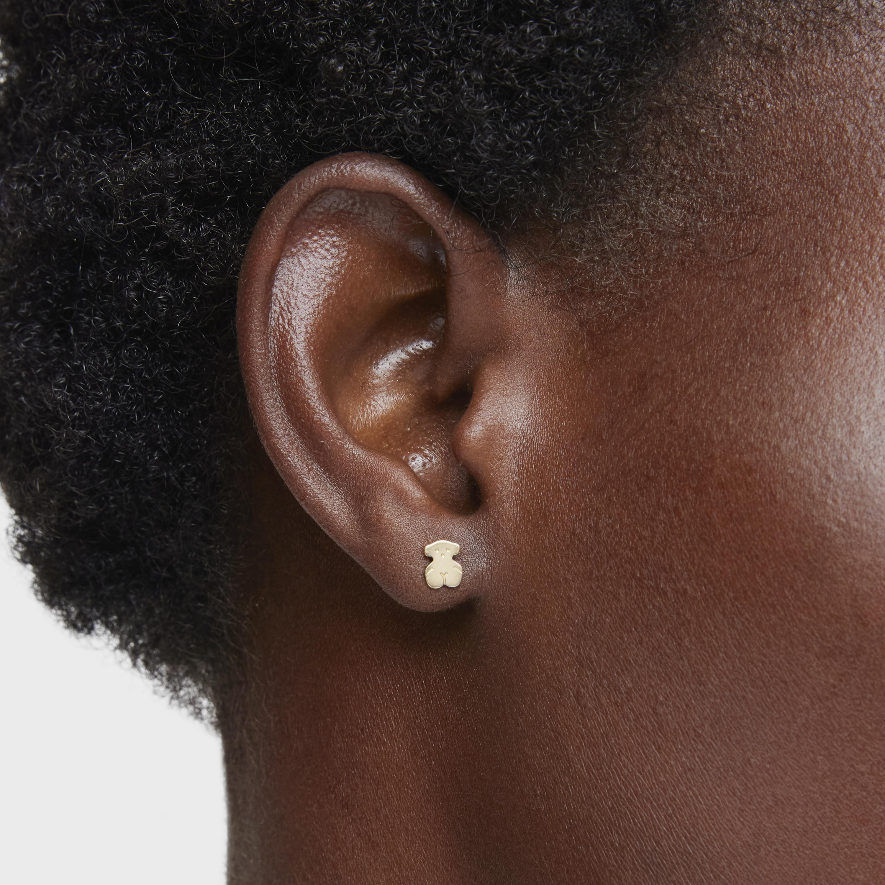 18K solid gold Baby TOUS Earrings. Screw back