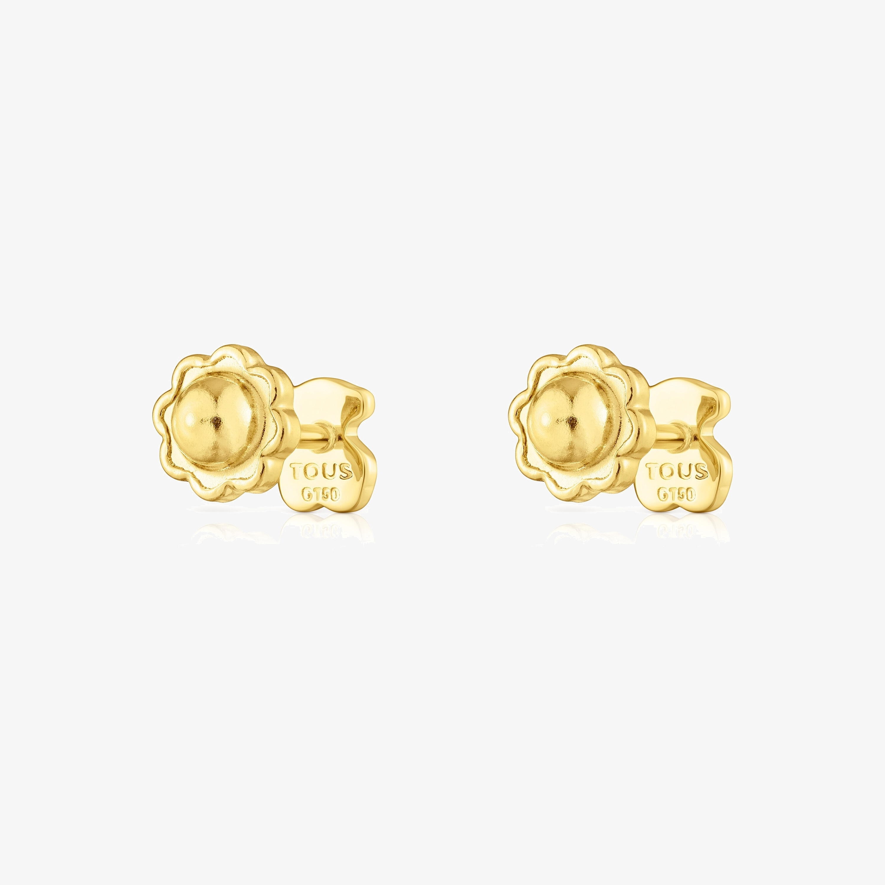 18K solid gold TOUS Baby earrings Bear motif