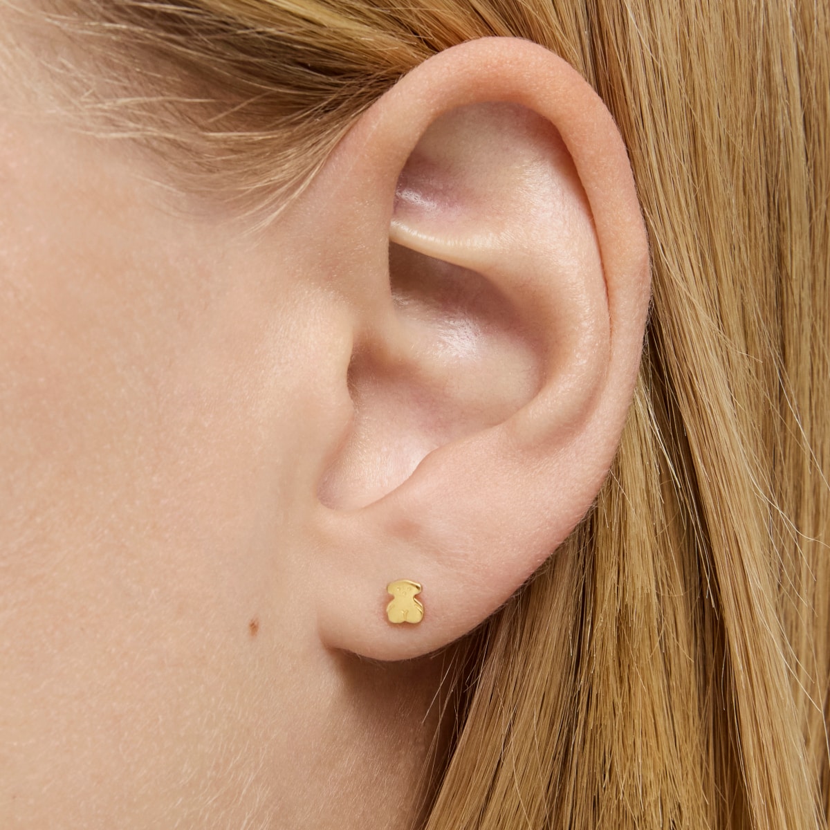 Gold TOUS Baby earrings Bear motif