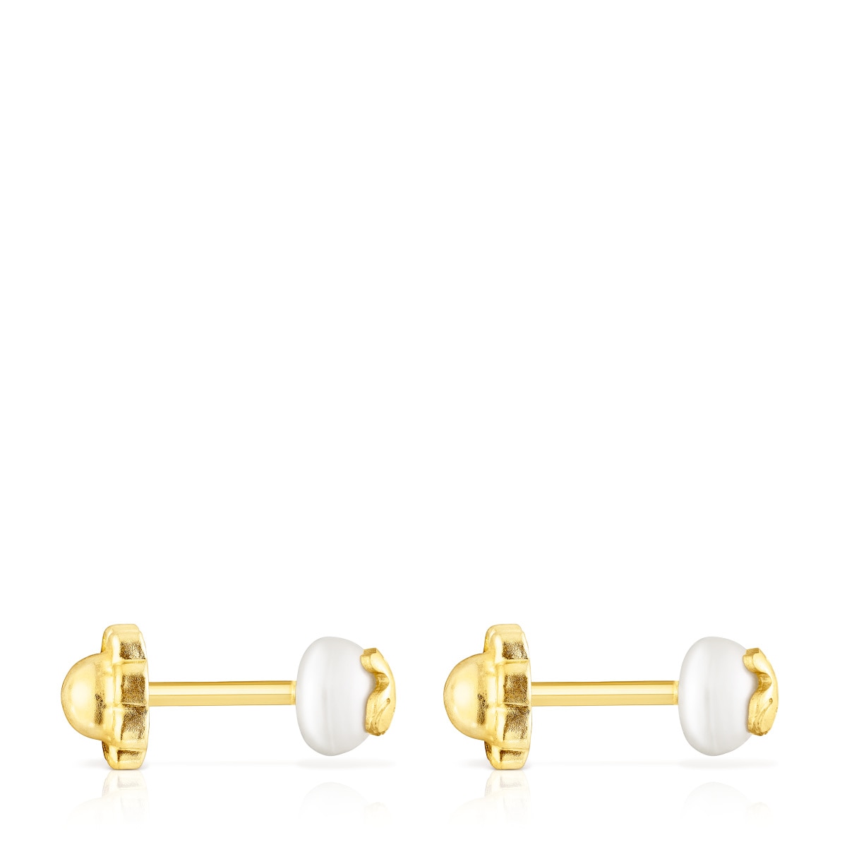 Gold Baby TOUS earrings with pearl