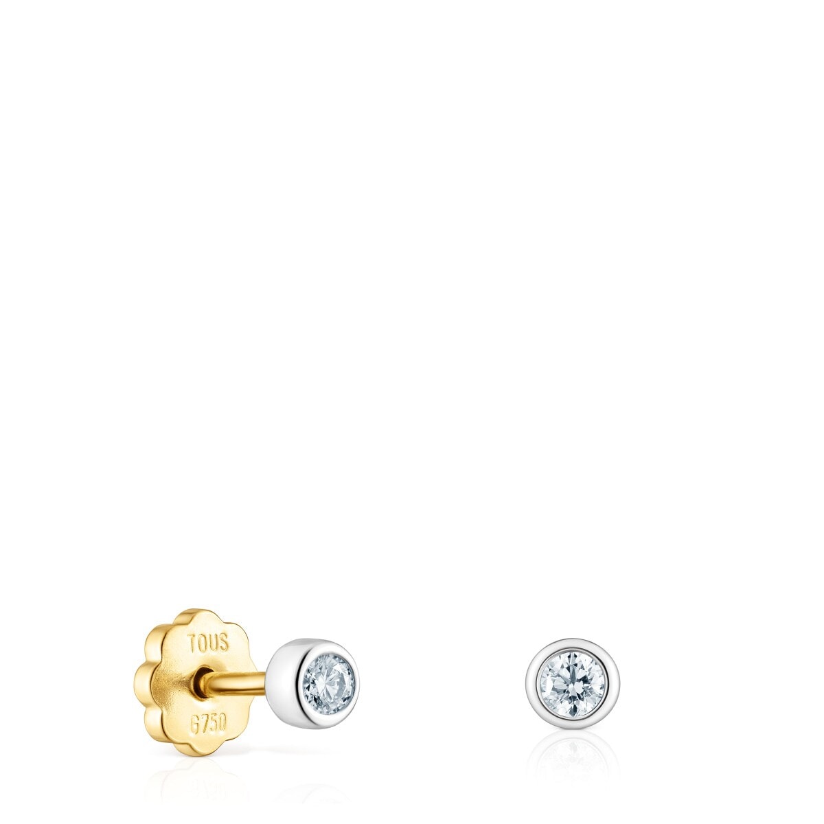 Yellow and White Gold TOUS Diamonds earrings