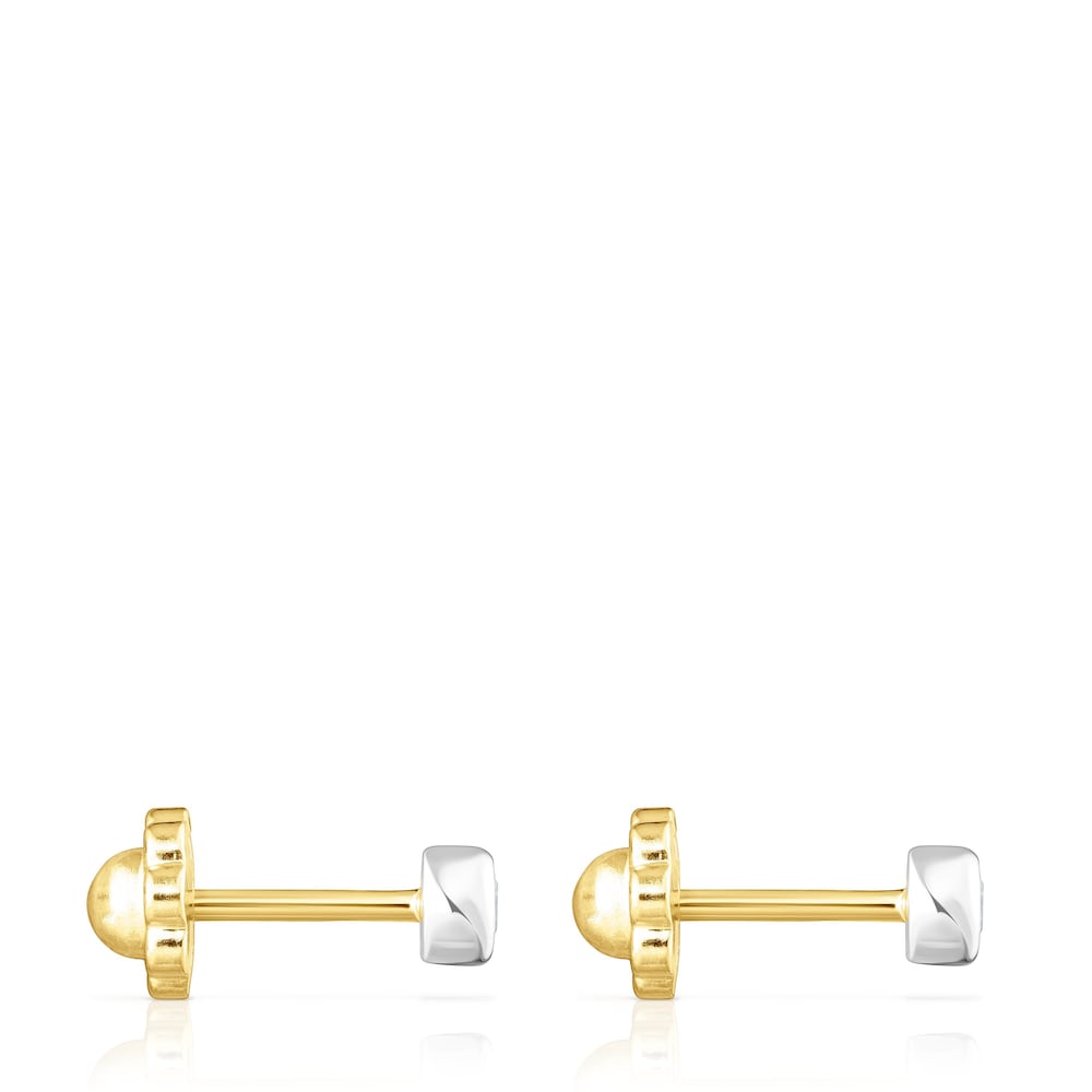 Yellow and White Gold TOUS Diamonds earrings image number 1